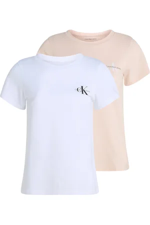 Calvin Klein 2-Pack Monologo Slim Tee White
