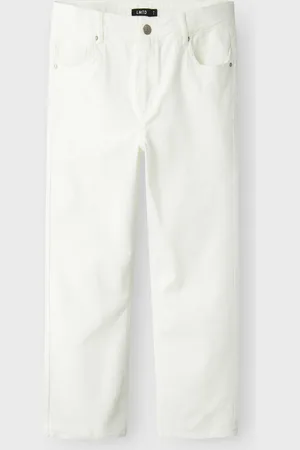LMTD Nlmtazza Twi Dad Straight Pant Noos White