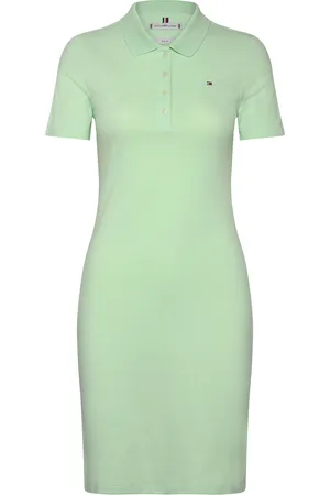 Tommy Hilfiger 1985 Slim Pique Polo Dress Ss Green