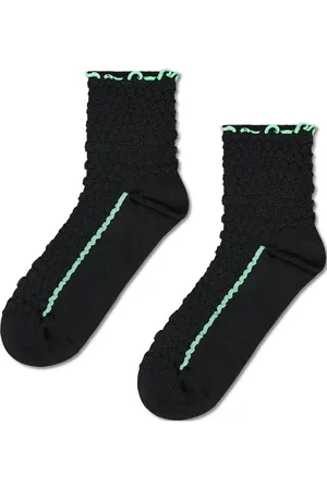 Happy Socks Structure Slinky 1/4 Crew Sock
