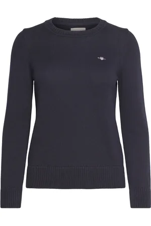 GANT Classic Cotton C-Neck Navy
