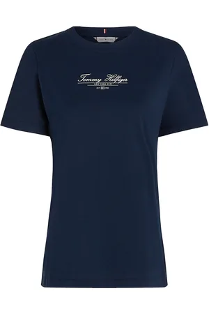 Tommy Hilfiger Reg Script C-Nk Tee Ss Navy