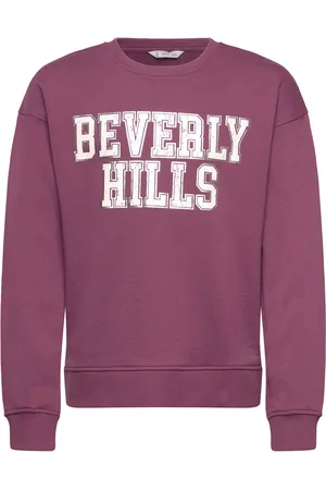MANGO Printed Message Sweatshirt Burgundy