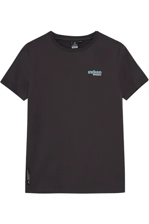 Indian Blue Jeans T-Shirt Backprint Wave Black