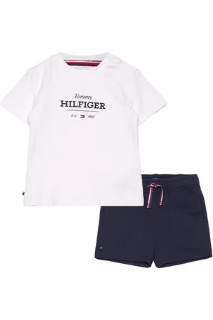 Tommy Hilfiger Monotype Tee And Short Set Navy
