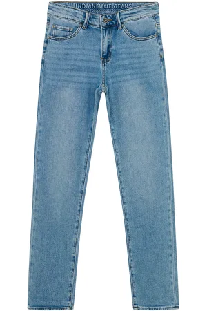 Indian Blue Jeans 2554 Wide Straight Blue Jeans Blue