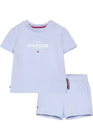 Tommy Hilfiger Monotype Tee And Short Set Blue