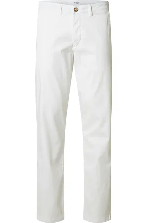 SELECTED Slh175-Slim New Miles Flex Pant Noos White