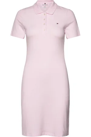 Tommy Hilfiger 1985 Slim Pique Polo Dress Ss Pink
