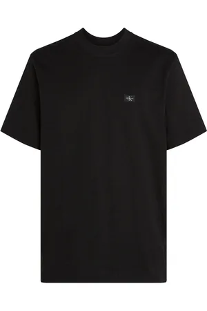 Calvin Klein Woven Label Relaxed Tee Black