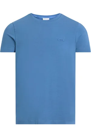 Calvin Klein Stretch Slim Fit T-Shirt Blue