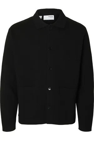 SELECTED Slhmike Light Ls Knit Relaxed Polo Cardi