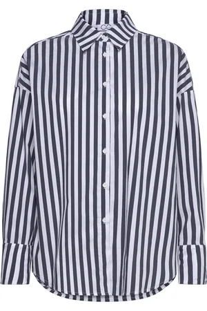 Coster Copenhagen Cc Heart Harper Stripe Over Shirt Navy