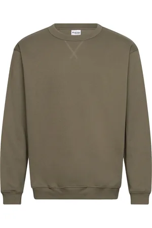 SELECTED Slhrelax-Sigurd Crew Neck Sweat Khaki