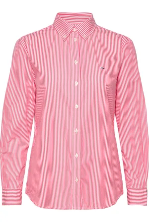 Tommy Hilfiger Tjw Reg Pinstripe Poplin Shirt Pink