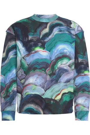 Scotch&Soda Digital Aop Loose Fit Sweatshirt Navy