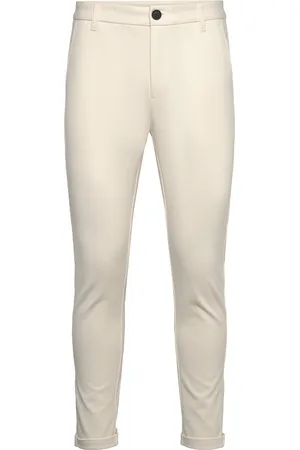 Lindbergh Superflex Knitted Cropped Pant Cream