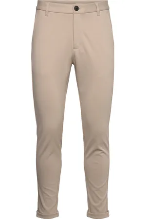 Lindbergh Superflex Knitted Cropped Pant Beige