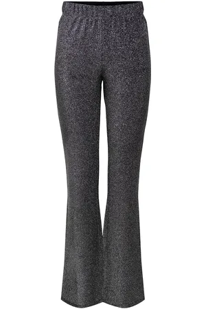 ONLY Onlrich Glitter Flared Pant Cs Jrs Black