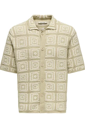 Only & Sons Onsbart Rlx 5 Ss Shirt Knit Beige