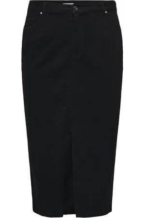 ONLY Carsiri Front Slit Skirt Dnm Gua Noos Black