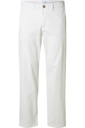 SELECTED Slh196-Straight-New Miles Flex Pant Noos White