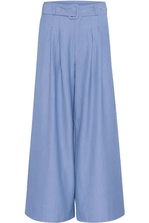 My Essential Wardrobe Vittamw High Wide Pant Blue