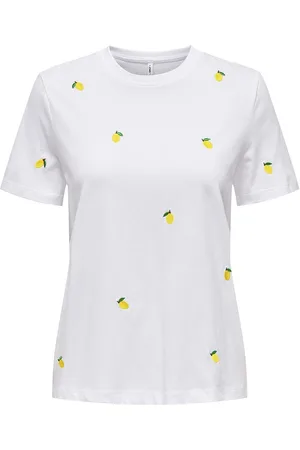 ONLY Onlketty Life S/S O-Neck Top Jrs Noos White