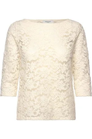 Rosemunde Rwdelicia 2/4 Boatneck T-Shirt Cream