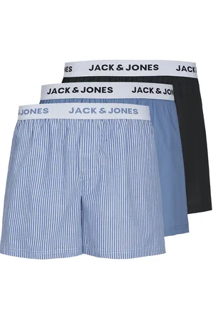 JACK & JONES Jactokyo Woven Boxers 3 Pack Blue Jack & J S