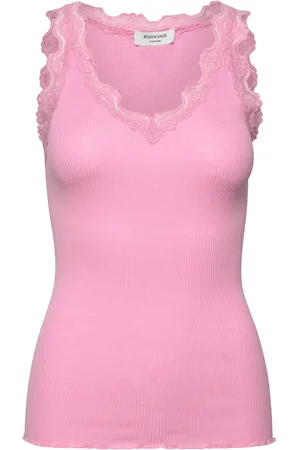 Rosemunde Rwbeatha Sl V-Neck Lace Top Pink