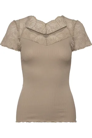 Rosemunde Rwbeatha Capsleeve Regular T-Shirt Beige