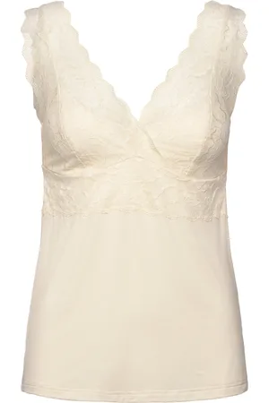 Rosemunde Rwbiarritz Sl Strap Lace Top Cream