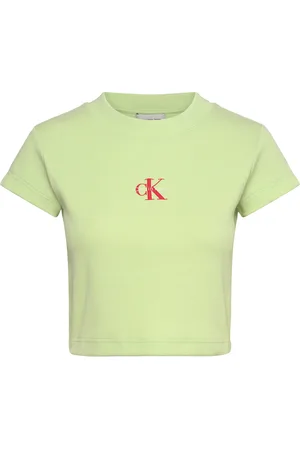 Calvin Klein Monogram Baby Tee Green