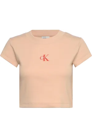 Calvin Klein Monogram Baby Tee Orange