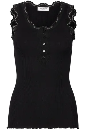 Rosemunde Rwbeatha Sl U- Neck Lace Button Top