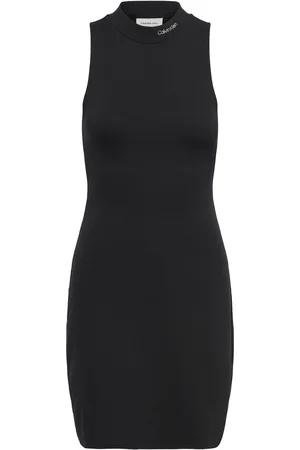 Calvin Klein Logo Milano Dress Black