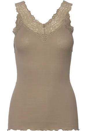 Rosemunde Organic Top W/ Lace Khaki