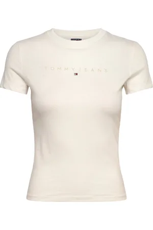 Tommy Hilfiger Tjw Slim Tonal Linear Tee Ext Cream