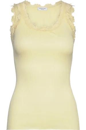 Rosemunde Rwbabette Sl U-Neck Long Lace Top Yellow