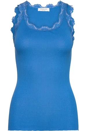 Rosemunde Rwbabette Sl U-Neck Long Lace Top Blue