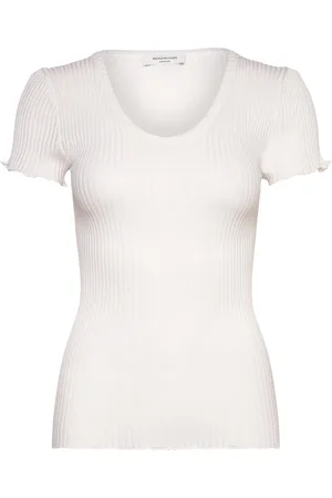 Rosemunde Rwbelize Ss V-Neck T-Shirt White