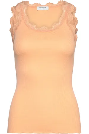 Rosemunde Rwbabette Sl U-Neck Long Lace Top Coral