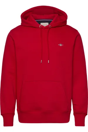 GANT Reg Shield Hoodie Red