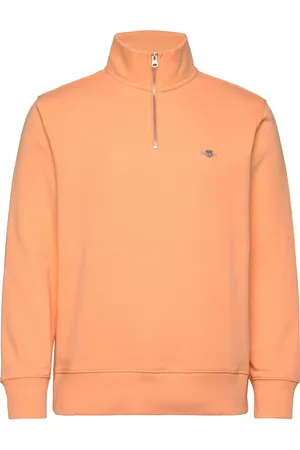 GANT Reg Shield Half Zip Sweat Orange