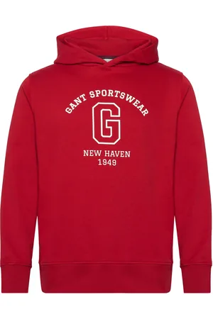 GANT Graphic Sweat Hoodie Red