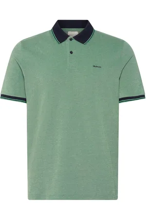 GANT 4-Col Oxford Ss Pique Green
