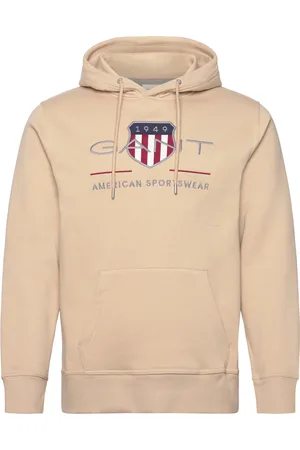 GANT Reg Archive Shield Hoodie Beige