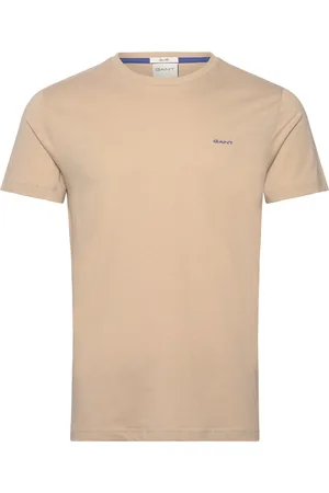 GANT Contrast Logo Ss T-Shirt Beige