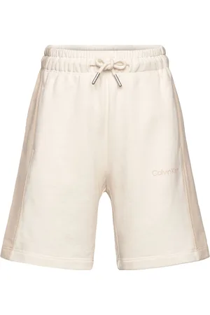 Calvin Klein Color Block Relaxed Shorts Cream